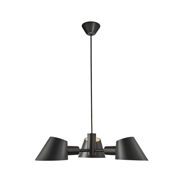 Design for the People Stay 3-Spot - lampe suspendue - Ø 60 x 319,4 cm - noir