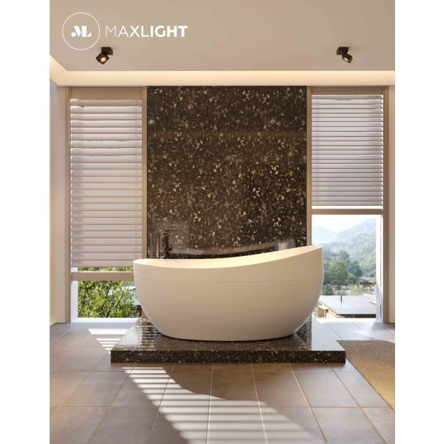 Maxlight Artu - spot en saillie 1L - 10 x 10 x 10 cm - 15W LED incl - noir