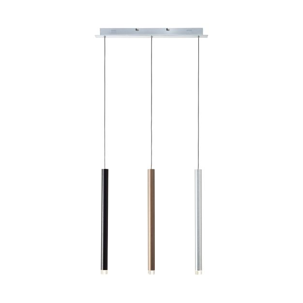 Brilliant Cembalo - lampe suspendue - 55 x 8,5 x 120 cm - gradateur à 3 niveaux - 3 x 4W LED incl. - multicolore