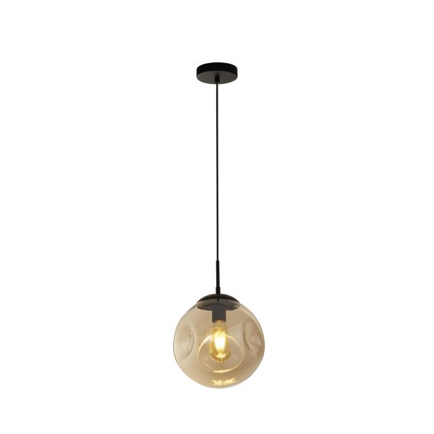 Searchlight Punch - lampe suspendue - Ø 25 x 120 cm - noir et champagne