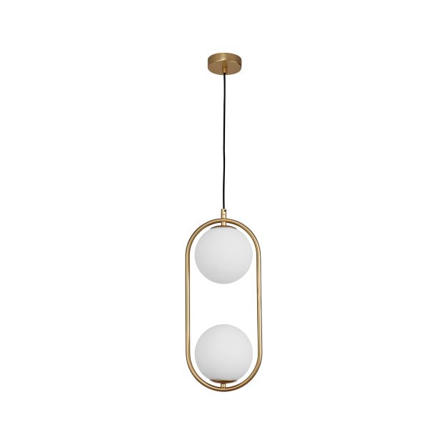 Nova Luce Obitar - lampe suspendue - 20 x 15 x 120 cm - laiton doré