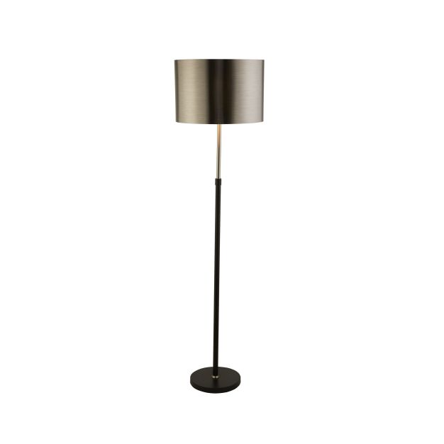 Searchlight Floor - lampadaire - Ø 40 x 115 cm - chrome noir brossé