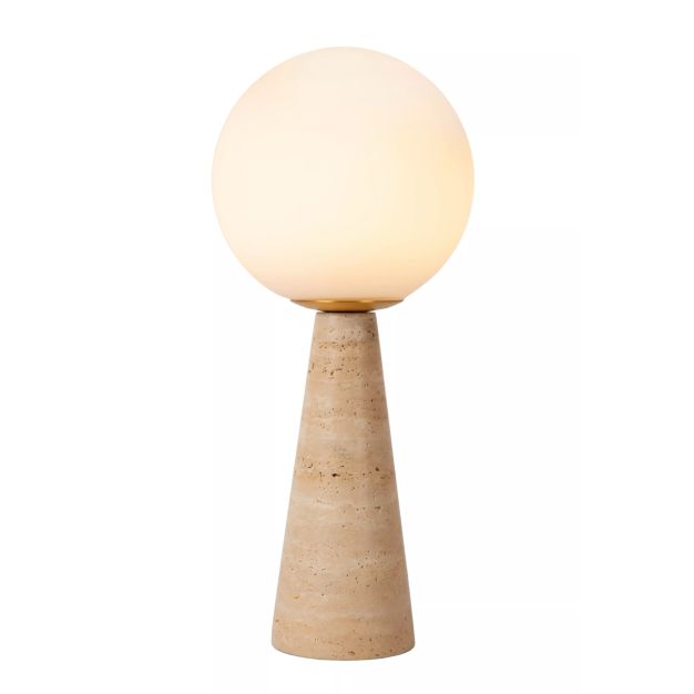 Lucide Evin - lampe à poser - Ø 20 x 45,5 cm - taupe