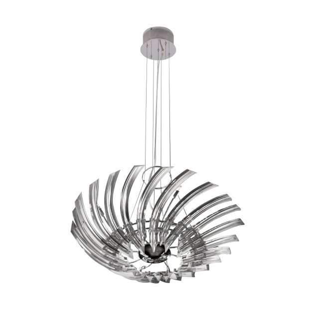 Maxlight Emma - lampe suspendue - Ø 67 x 150 cm - chrome