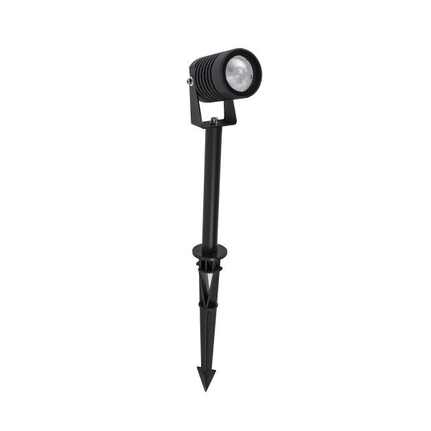 Nova Luce Stake - spot de sol sur piquet - 5 x 7 x 45 cm - 5W LED incl. - IP65 - noir