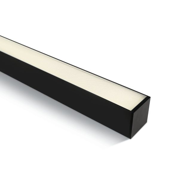 ONE Light LED Linear Profiles - plafonnier/ suspensions - 120 x 7,5 x 7,5 cm - 40W LED incl. - noir - couleur de lumière blanc chaud