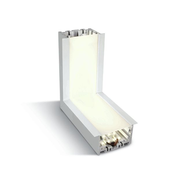 ONE Light Profils linéaires encastrés à LED - angle du plafond au mur pour 38152R - 16,4 x 7 x 6 cm - 10W LED incl. - blanc - couleur de lumière blanche