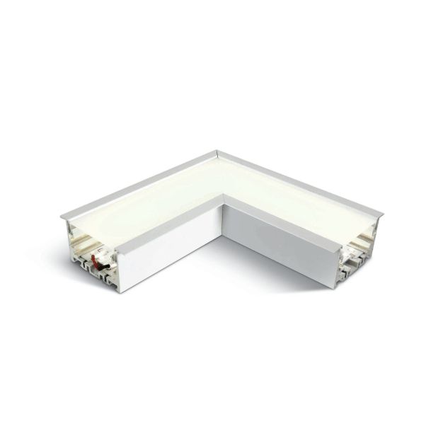 ONE Light Profils linéaires encastrés à LED - angle pour 38152R - 16,4 x 7 x 6 cm - 8W LED incl. - blanc - couleur de lumière blanche