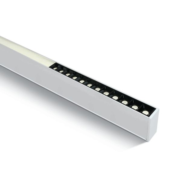 ONE Light LED Linear Profiles - plafonnier/pendentif - 120 x 7 x 3,5 cm - 40W LED incl. - blanc - couleur de lumière blanc chaud