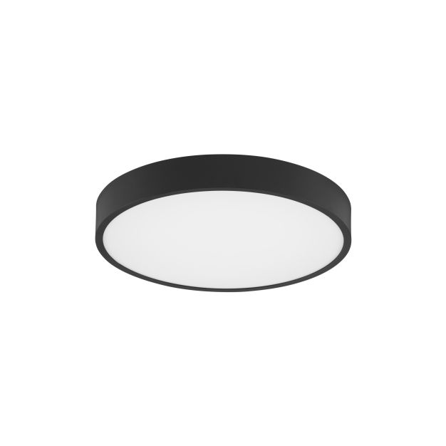 Nova Luce Perfect Profile - plafonnier - Ø 40 x 10 cm - 24W LED dimmable incl. - noir