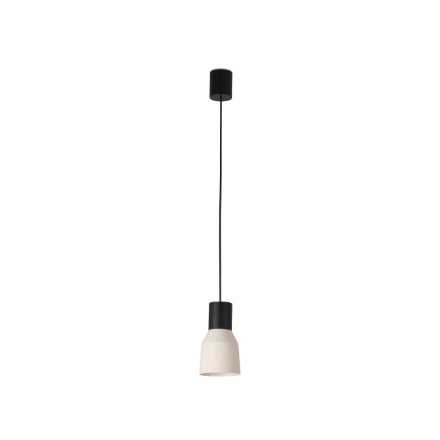 Faro Kombo - lampe suspendue - Ø 12 x 21 cm - beige et noir