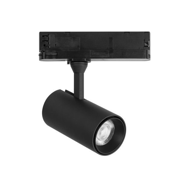 Nova Luce West - Spot sur rail triphasé - 16 x 6 x 18 cm - 20W LED incl. - noir sable