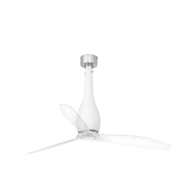 Faro Eterfan - ventilateur de plafond avec télécommande - Ø 128 cm - blanc mat et transparent