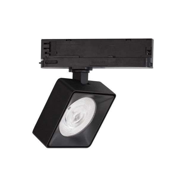 Nova Luce Roler - Projecteur sur rail triphasé - 9,5 x 9,5 x 15,5 cm - 20W LED incl. - noir sable