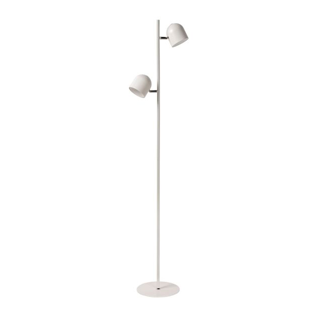 Lucide Skanska - lampadaire - 32 x 23 x 141 cm - 2 x 5W LED dimmable incl - blanc