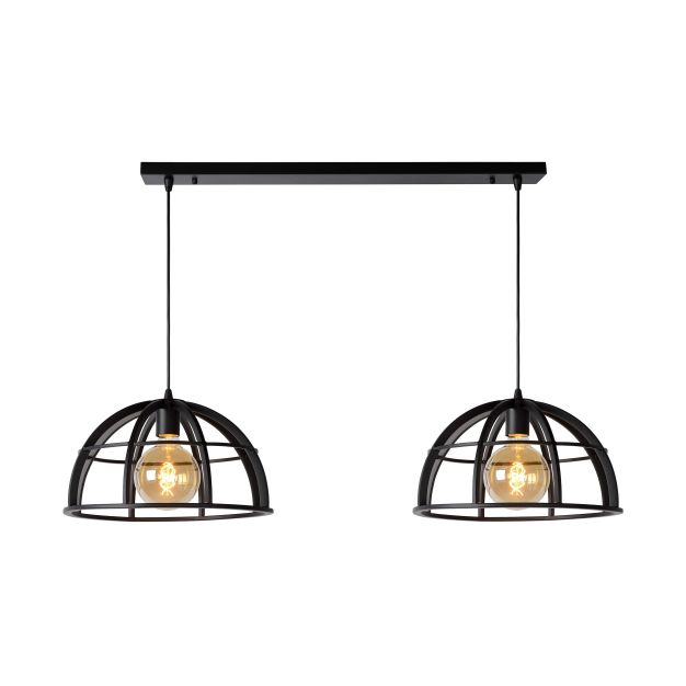 Lucide Dikra - lampe suspendue - 110 x 40 x 150 cm - noir