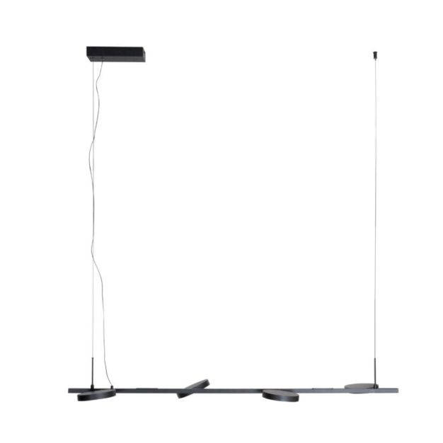 Maxlight Ibiza - lampe suspendue - 130 cm - 4 x 8W LED incl. - noir