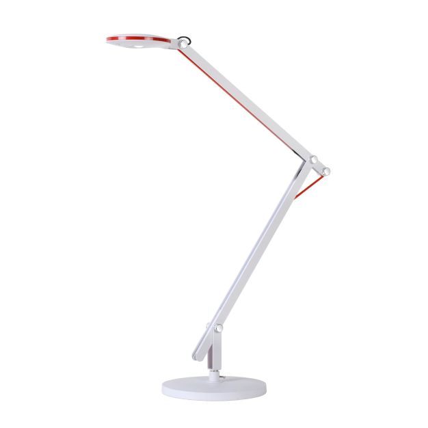 Lucide Linex - lampe de bureau - 85 cm - 6W LED incl - blanc, rouge