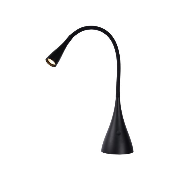 Lucide Zozy - lampe de bureau - 12 x 9 x 30,5 cm - 3W LED dimmable incl - noir