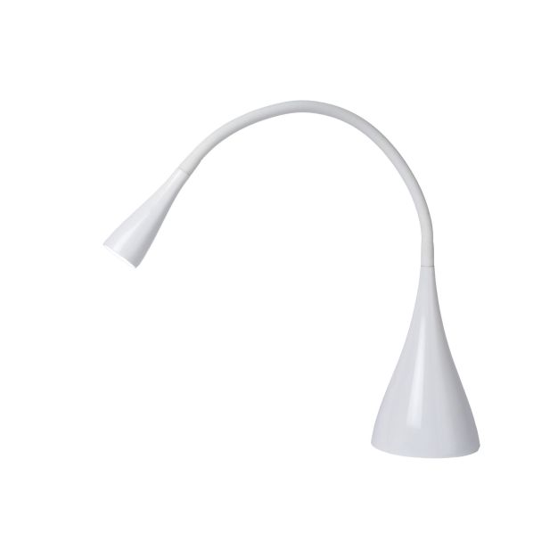 Lucide Zozy - lampe à poser - Ø 11,2 x 48,5 cm - 4W LED incl. - 3 niveaux de gradation - blanc