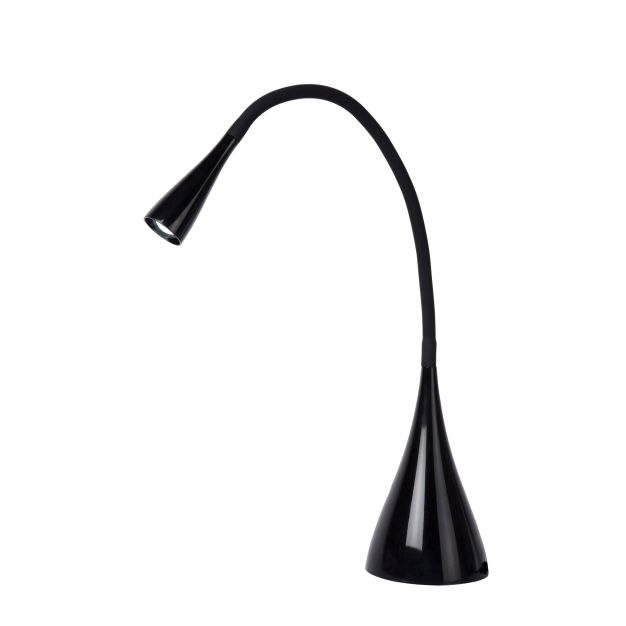 Lucide Zozy - lampe à poser - Ø 11,2 x 48,5 cm - 4W LED incl. - 3 niveaux de gradation - noir