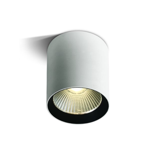 ONE Light COB Outdoor Ceiling - spot en saillie - Ø 8,3 x 12,7 cm - 15W LED incl. - IP65 - blanc