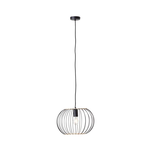 Brilliant Silemia - lampe suspendue - Ø 36 x 135 cm - noir mat