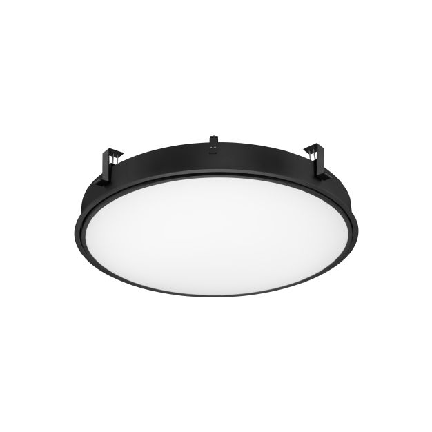 Nova Luce Perfect Profile Trimless - spot encastré - Ø 840 mm, 830 mm encastré - 80W LED dimmable incl. - 3000K - noir