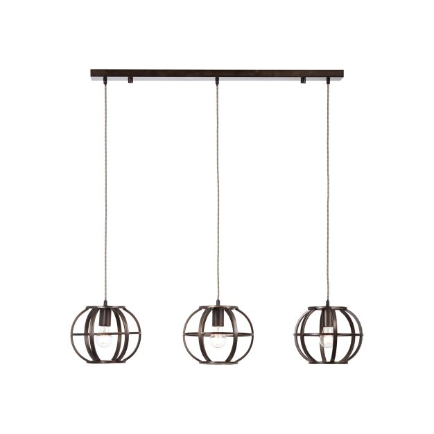 Brilliant Basia - lampe suspendue - 105 x 26,5 x 123 cm - noir