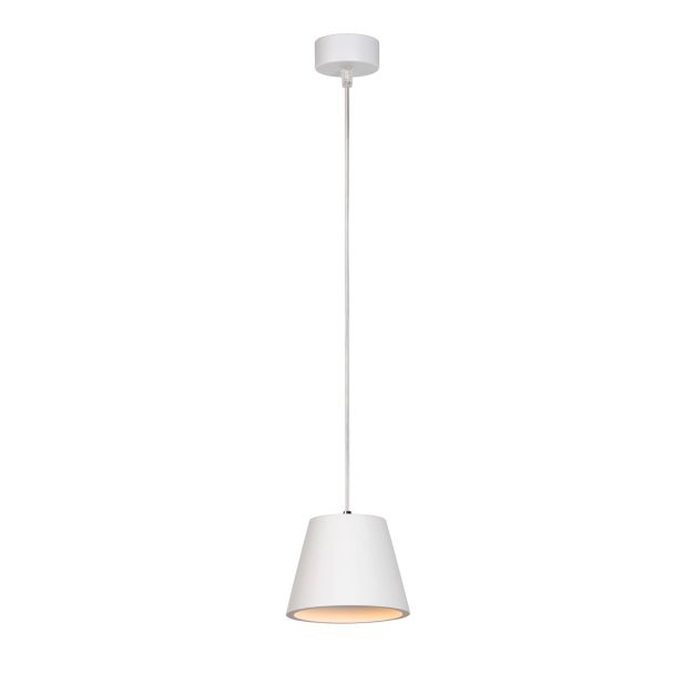 Lucide Gipsy II - lampe suspendue - Ø 13 x 130 cm - blanc