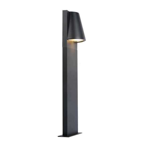 Lucide Liam - lampe de jardin - 13,8 x 9,4 x 80 cm - IP44 - anthracite