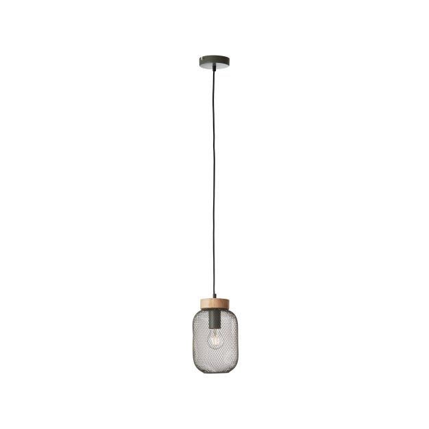 Brilliant Giada - lampe suspendue - Ø 16 x 112 cm - vert olive