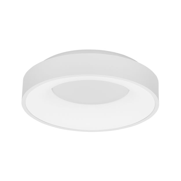 Nova Luce Rando Thin - plafonnier - Ø 38 x 9 cm - 30W LED dimmable incl. - blanc sable