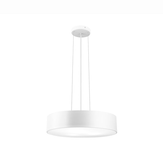 Nova Luce Finezza - lampe suspendue - Ø 50 x 130 cm - blanc mat