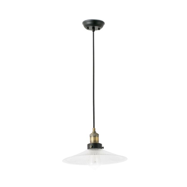 Faro Halita - lampe suspendue - Ø 30 x 190 cm - vieil or