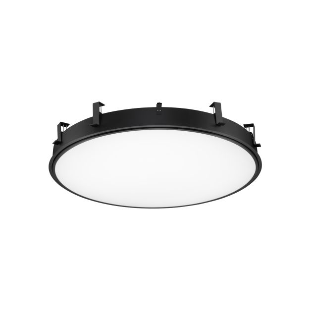 Nova Luce Perfect Profile Trimless - spot encastré - Ø 1045 mm, 1030 mm encastré - 120W LED dimmable incl. - 3000K - noir