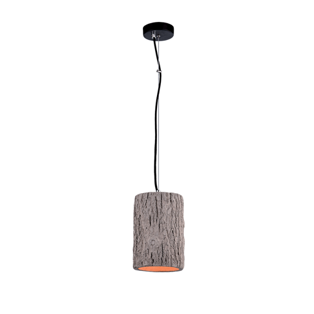 Elmark Lumberjack - lampe suspendue - Ø 15 x 22 cm - gris