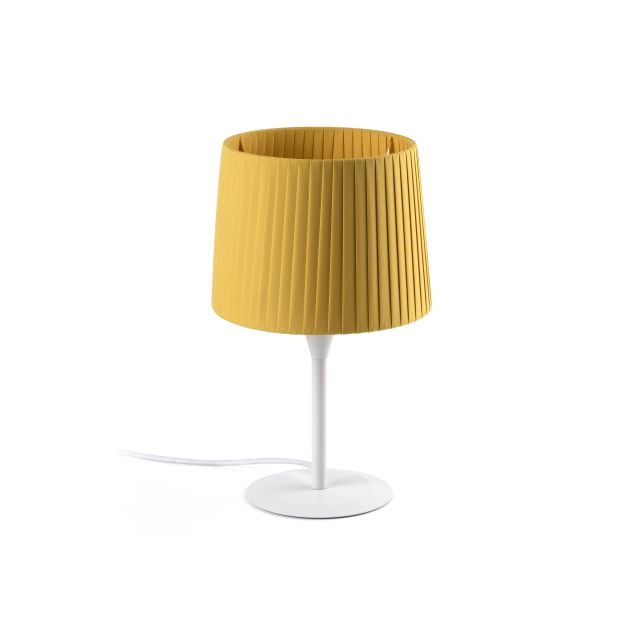 Faro Samba - lampe à poser - Ø 21,5 x 44,5 cm - jaune et blanc