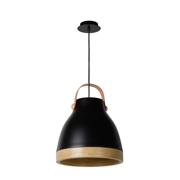 Lucide Gaillon - lampe suspendue - Ø 34 cm, 164 cm - noir