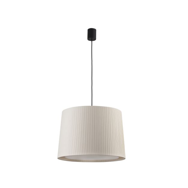 Faro Samba - lampe suspendue - Ø 40 x 30 cm - noir et beige