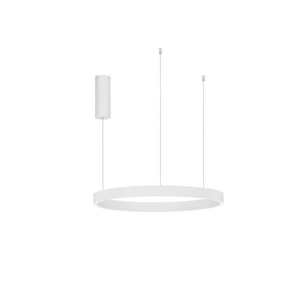 Nova Luce Elowen - lampe suspendue - Ø 60 x 150 cm - 60W LED dimmable incl. - blanc