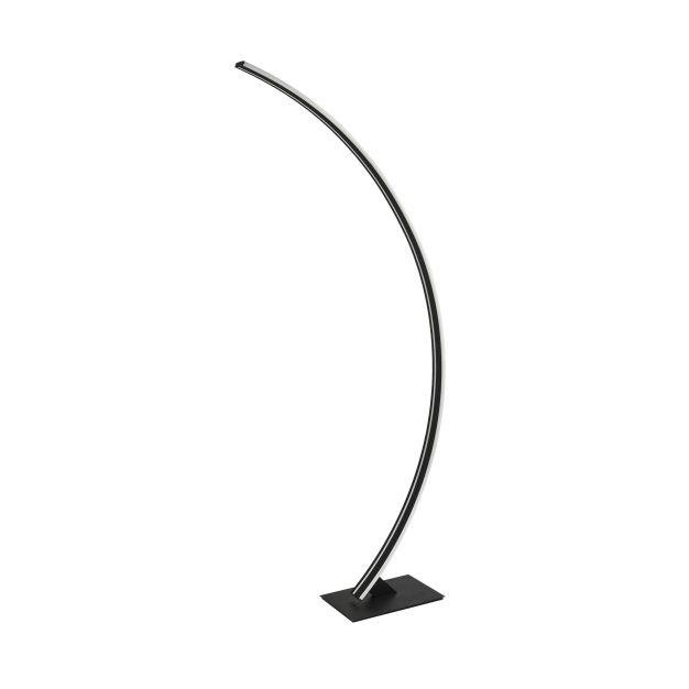 Nova Luce Breton - lampadaire - 56 x 20 x 150 cm - 40W dimmable LED incl - sand black