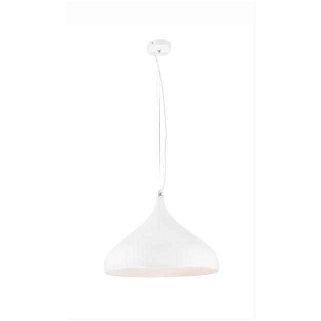 Nova Luce Benicio - lampe suspendue - Ø 42 x 140 cm - blanc