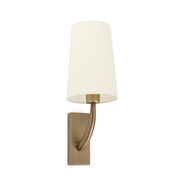 Faro Rem - applique murale - 16,5 x 21 x 47 cm - beige et vieil or