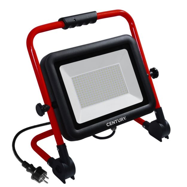 Century Italia Rework - projecteur portable - 47,5 x 44,5 x 7 cm - 200W LED incl - IP65 - noir et rouge