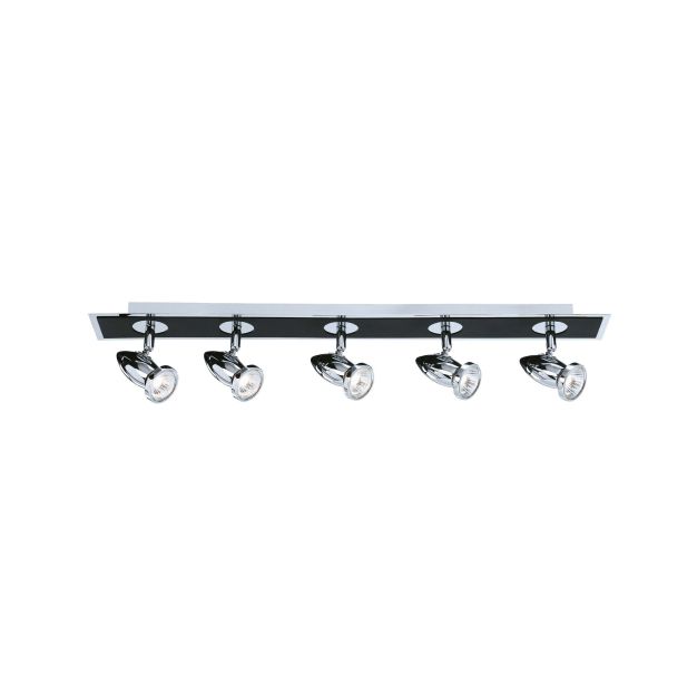 Searchlight Comet - spot en saillie 5L - 80 x 9 x 12 cm - noir et chrome