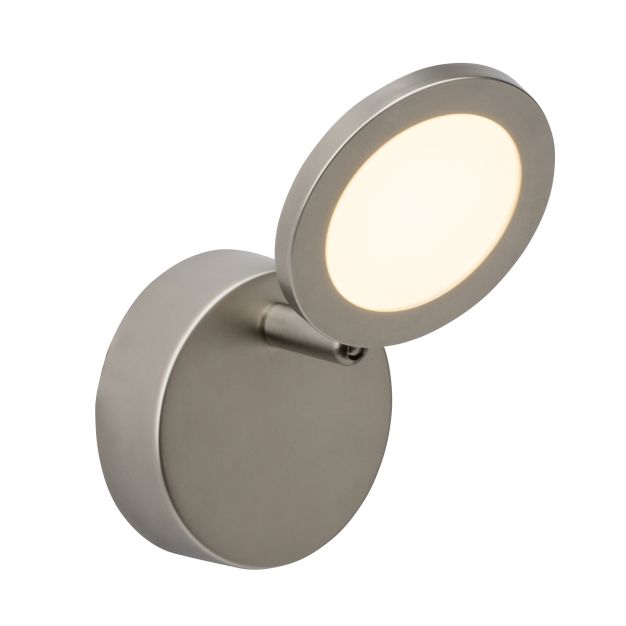 Brilliant Reeva - spot en saillie 1L - 9 x 16 x 8 cm - 5W LED incl - chrome satiné