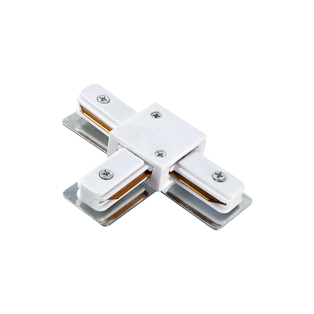 Elmark track accessories - T connector - 1 phase track system - white