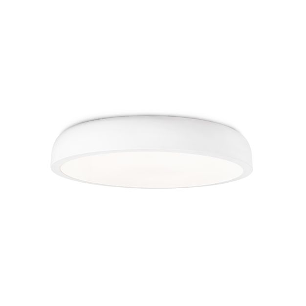 Faro Cocotte - plafonnier - Ø 43 x 8 cm - 30W LED incl. - blanc brillant