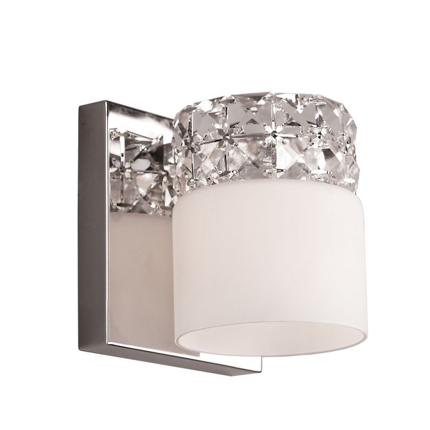 Maxlight Royal - applique murale - 13 x 10 x 13 cm - chrome